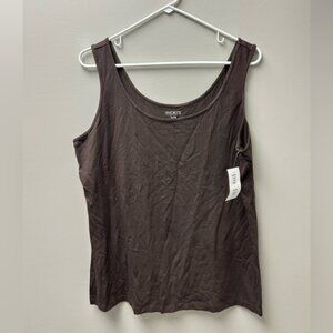 Ricki’s Women’s Brown Round Neck Tank Top